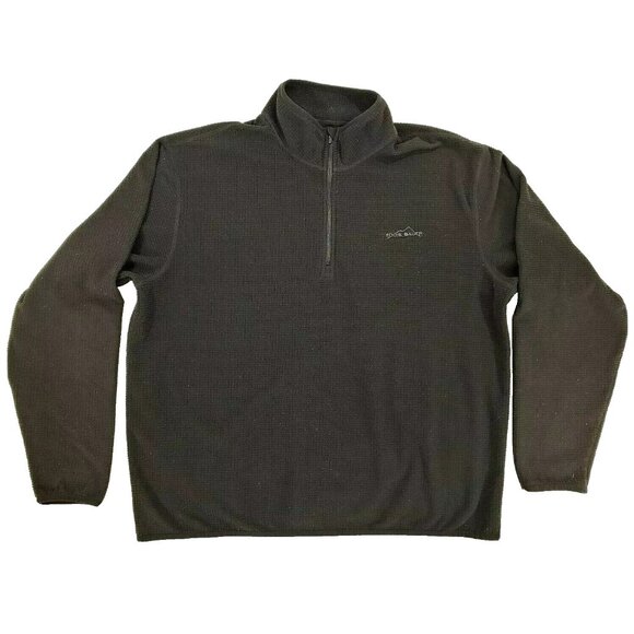 Eddie Bauer Outdoor Outfitter Mens XL Black Fleece Sweater Jacket - Picture 1 of 5